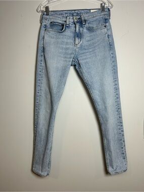 rag & bone skinny jeans light wash size 29 fit 1 stretch denim